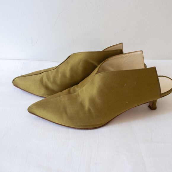 Tibi Olive Green Mules - Picture 2 of 14